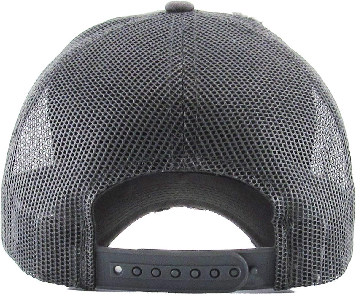 Dark Gray vintage mesh rear view